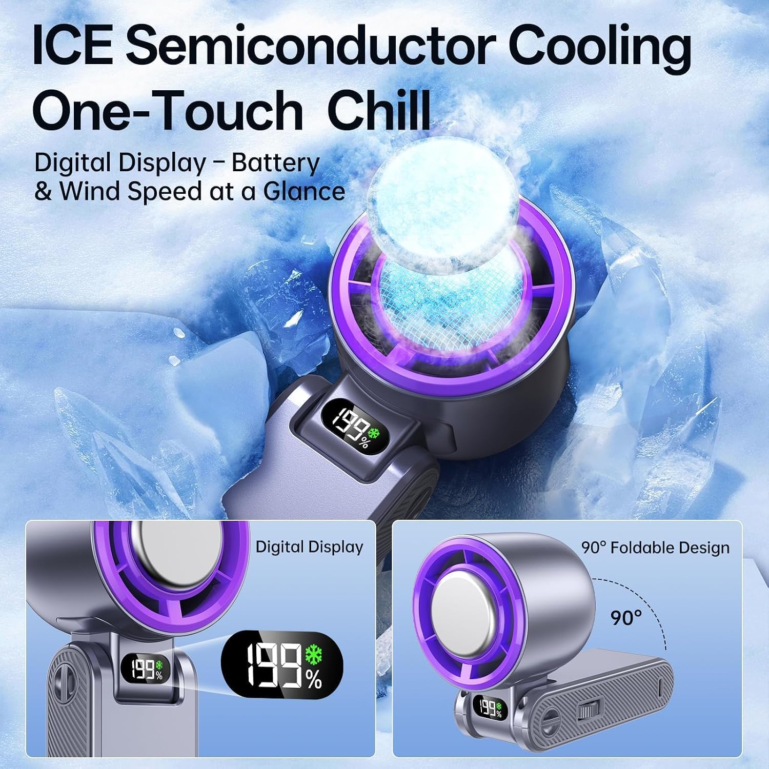 Coolhill Pro Handheld Fan detail