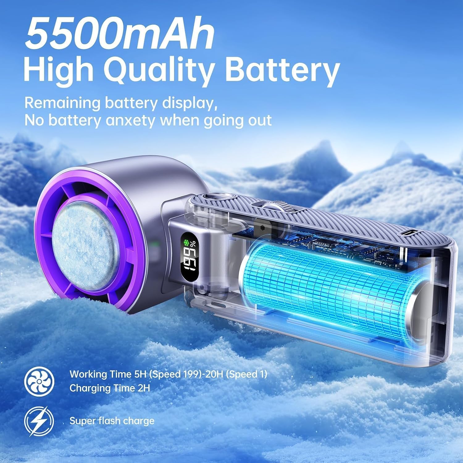 Coolhill Pro Handheld Fan detail
